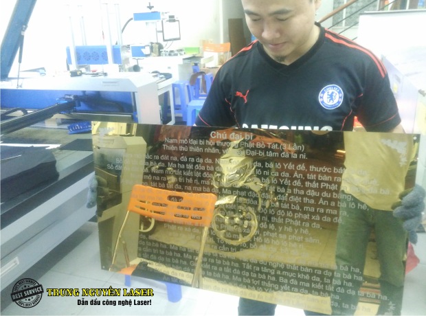 Khắc Lazer trên Inox giá rẻ tại Tphcm Sài Gòn