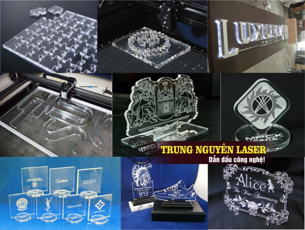 Cắt Mica, Khắc Mica bằng laser Co2 tại Trung Nguyên Lazer Địa chỉ Cắt Mica, Khắc Mica giá rẻ ở đâu? Cắt Mica, Khắc mica tại Sài Gòn, Hà Nội