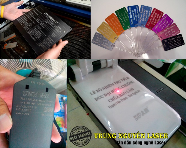 In Laser trên nhựa, Khắc Laser lên nhựa giá rẻ tại Sài Gòn và Hà Nội