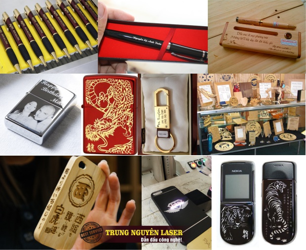 Khắc Laser theo yêu cầu lên bút viết, Bật lửa Zippo, Quà tặng, Điện Thoại giá rẻ Xưởng Khắc Trung Nguyên Laser nhận khắc theo yêu cầu lên bút viết máy, bút gỗ, quà tặng, bật lửa, điện thoại, Zippo