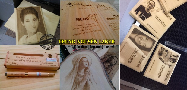 Khắc thư pháp, khắc hoa văn, khắc tranh ảnh trên Gỗ sử dụng máy khắc laser